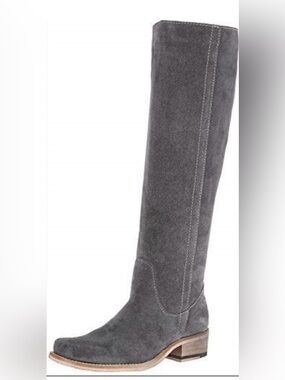 Seychelles Women's Grey Tall Suede Riding Boots Size 7 EUC